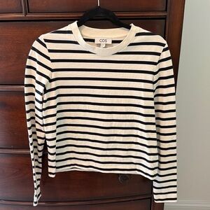 COS striped long sleeve shirt (size small)